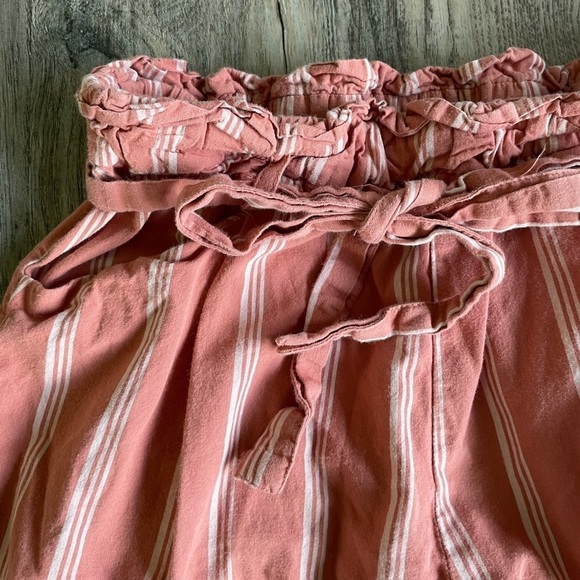 Thread & Supply Women’s High Waited Orange Striped Pants, size medium - Picture 12 of 14